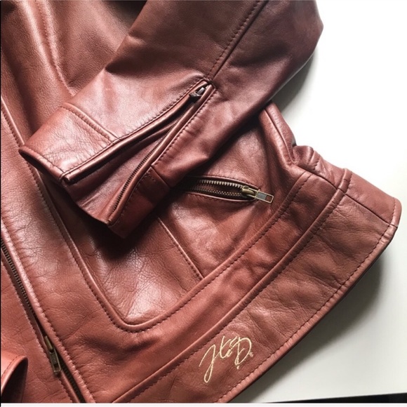 Harley Davidson brown script leather jacket XXL - Picture 5 of 8